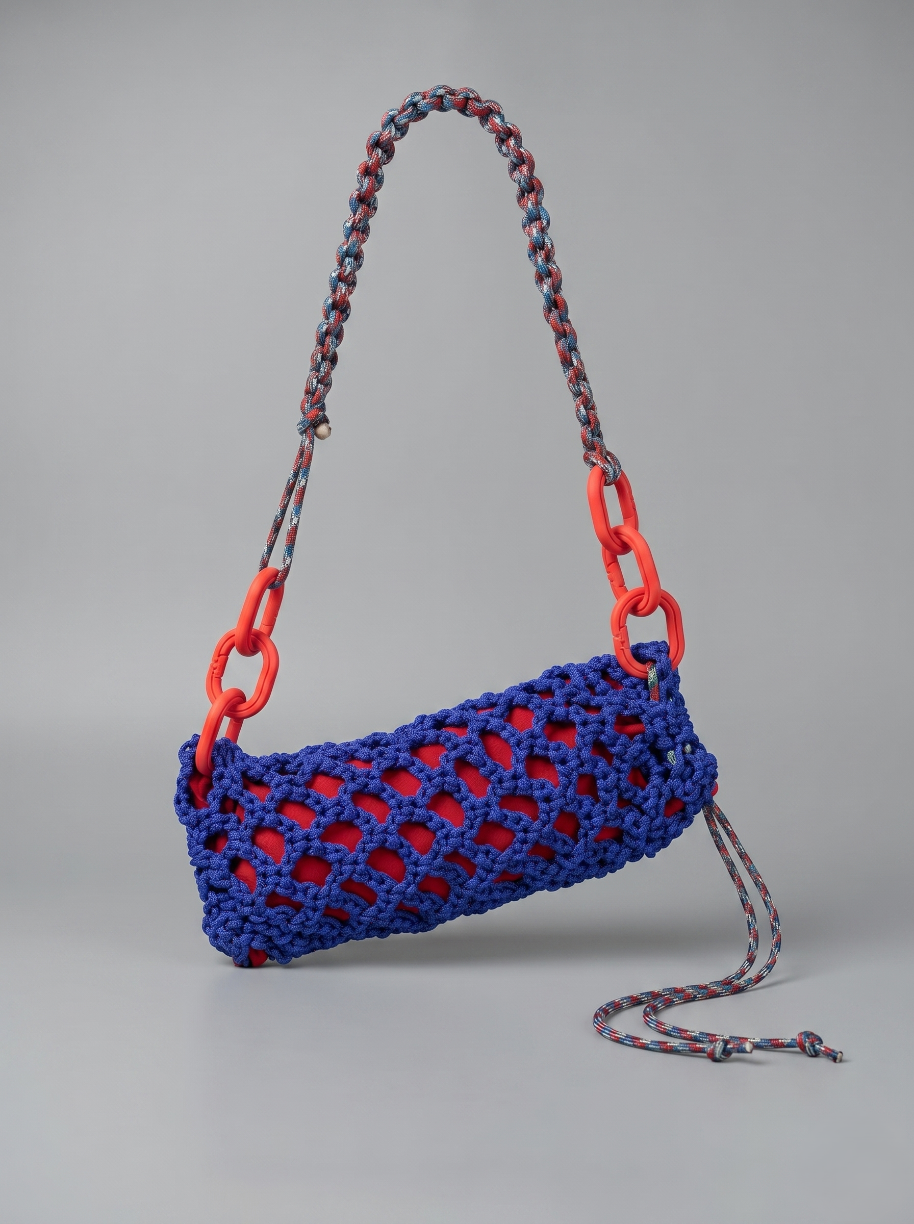 NODO BAGUETTE - Borsa a spalla con accessori in 3D