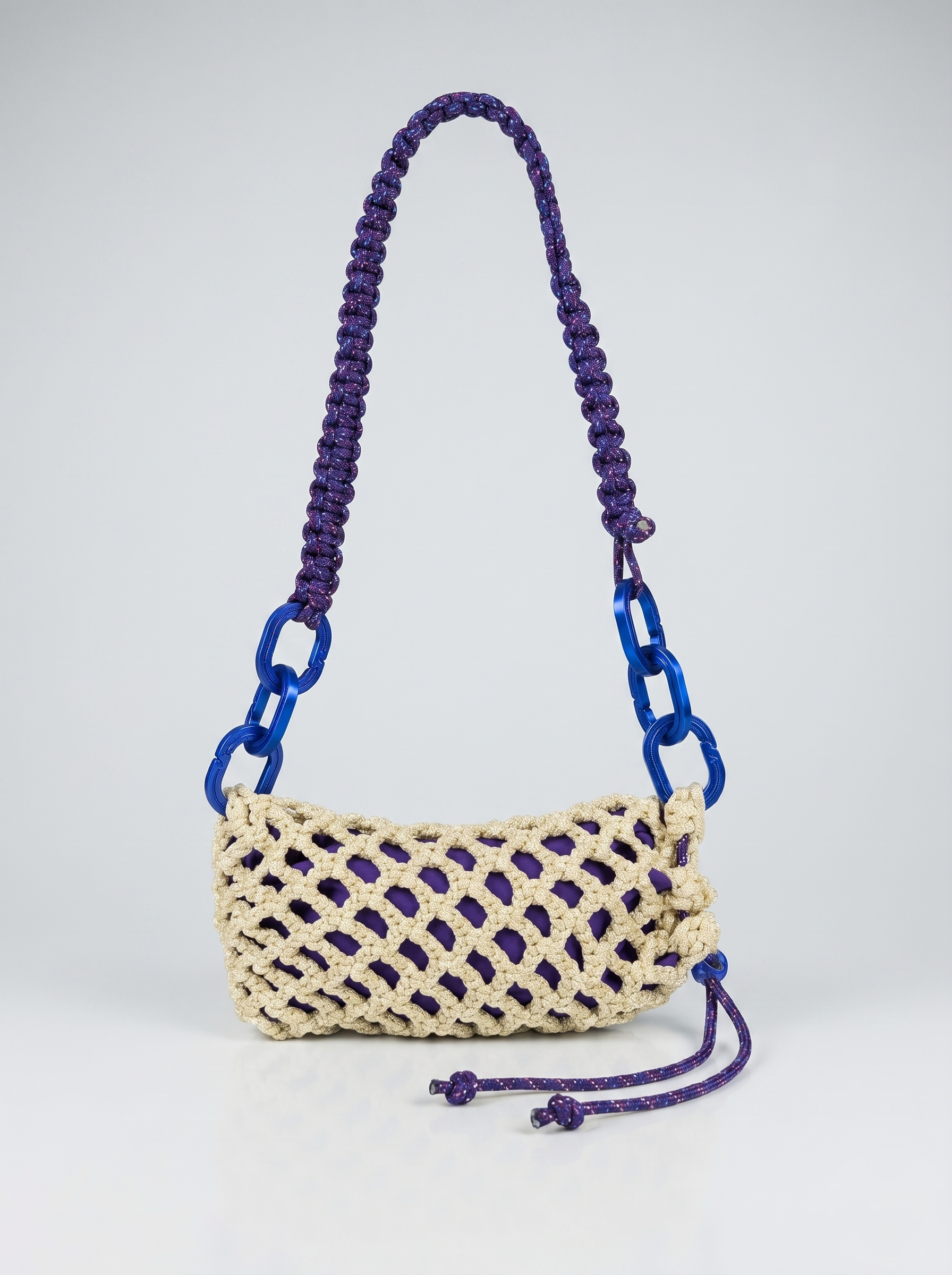 NODO BAGUETTE - Borsa a spalla con accessori in 3D