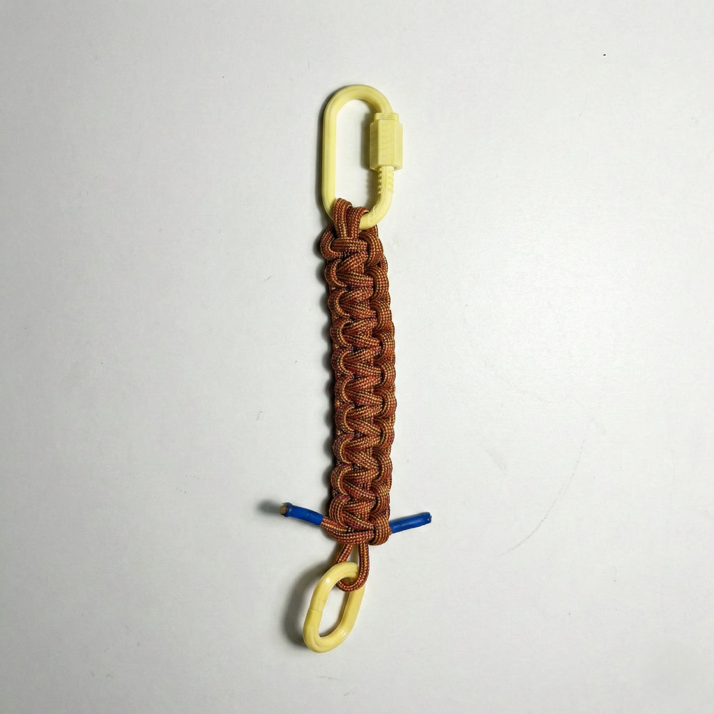 NODO CHAIN - Portachiavi in paracord con ganci in 3D
