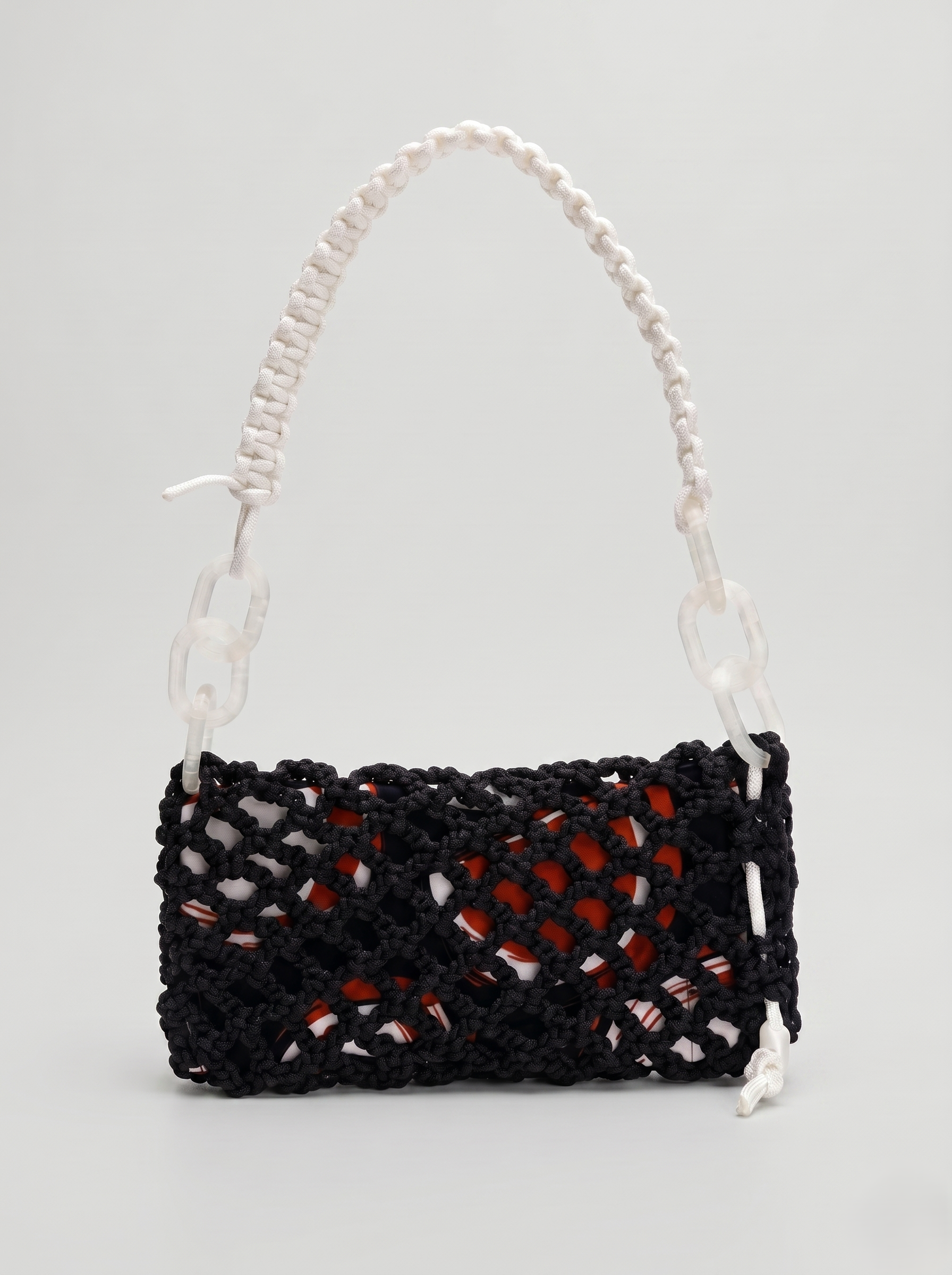 NODO BAGUETTE - Borsa a spalla con accessori in 3D