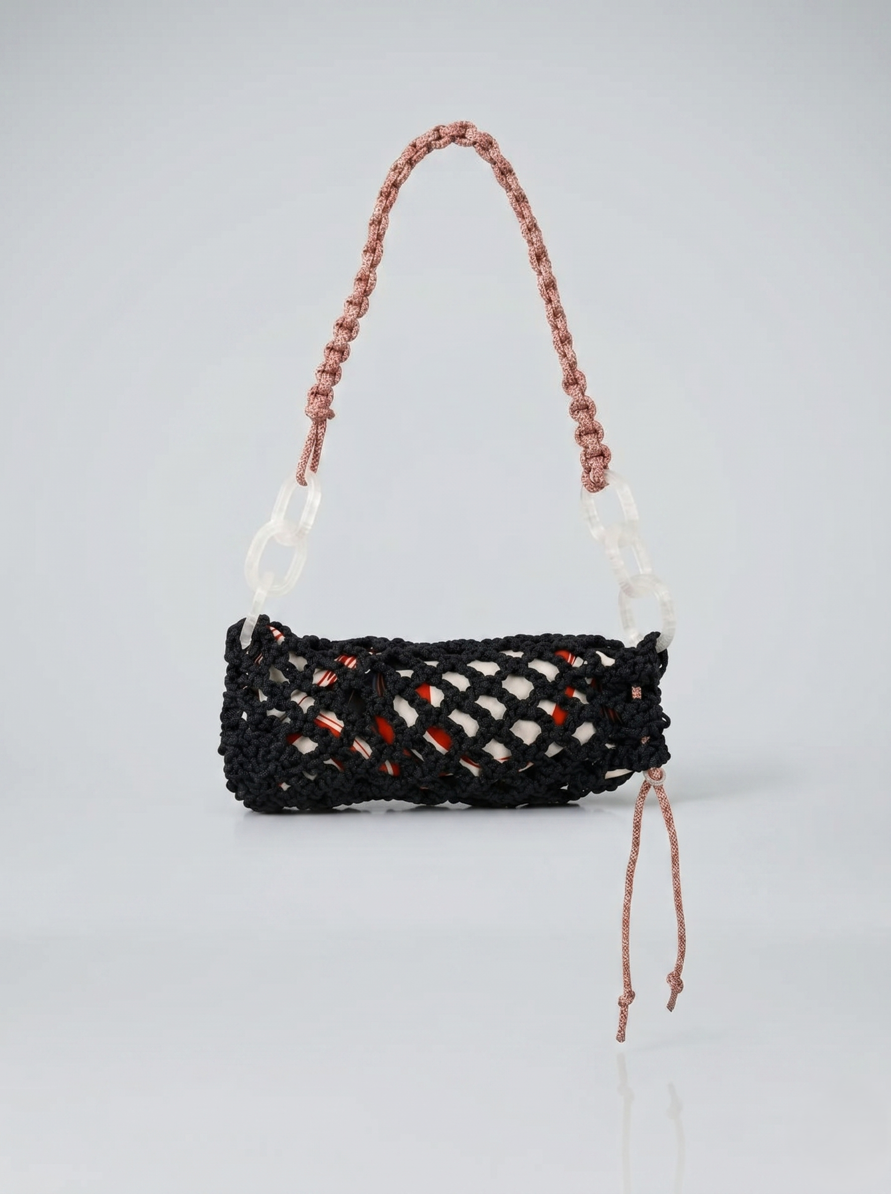NODO BAGUETTE - Borsa a spalla con accessori in 3D