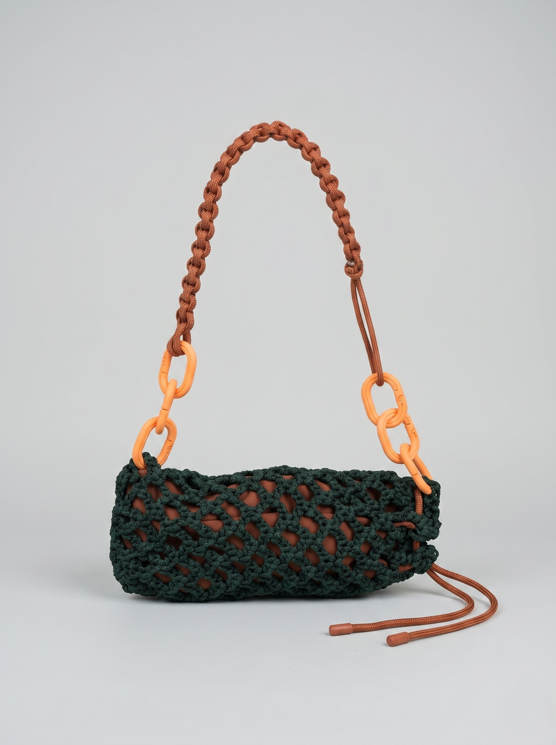 NODO BAGUETTE - Borsa a spalla con accessori in 3D